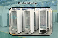 Porta de vidro ereta do congelador de refrigerador da exposição da mostra dos graus do anúncio publicitário -22