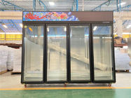Mostra de vidro vertical ereta comercial da exposição da porta do refrigerador e do congelador