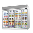 Do refrigerador ereto comercial do gelado da exposição do supermercado congelador vertical