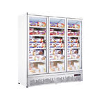 Congelador de vidro ereto da porta do refrigerador mais fresco frio vertical das bebidas da bebida da exposição