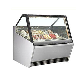 Congelador do gelado da mostra da exposição do picolé do projeto moderno com vidro da Anti-névoa da dupla camada