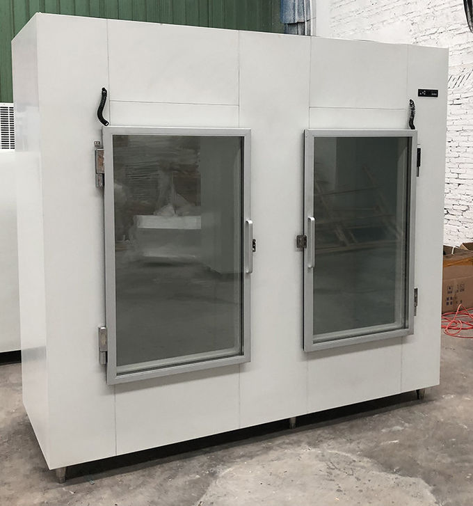 Do especialista das técnicas mercantís interno do gelo de duas portas o tipo frio da parede pintou o corpo de aço 6