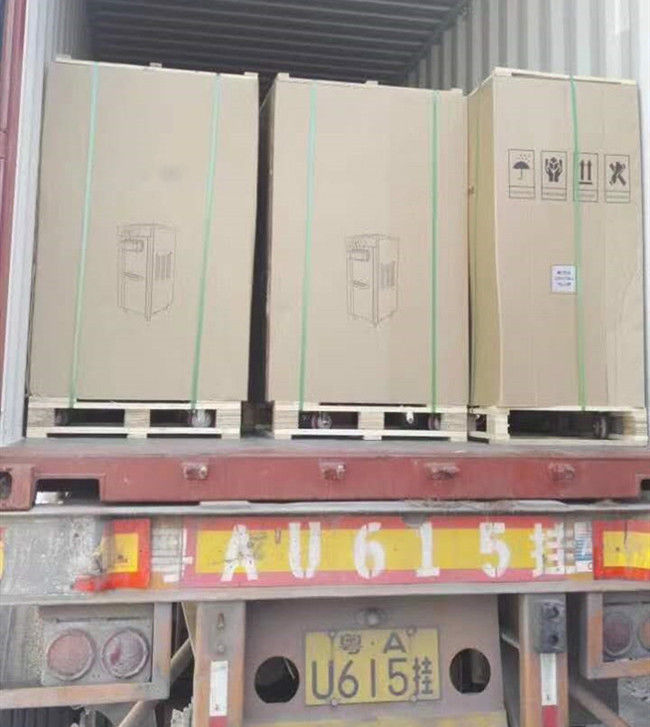 Refrigerador de vinho da zona de 110 garrafas único com porta de aço inoxidável 5