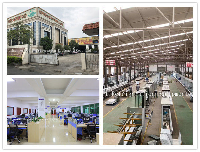 refrigerador ereto 4 da mostra de vidro comercial de poupança de energia do congelador da porta 450L