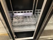 Refrigerador de vidro da exposição da porta do refrigerador vertical do diodo emissor de luz da barra