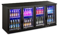 Congelador de refrigerador de vidro de Mini Drink Fridge Beer Cooler da porta do refrigerador 4 comerciais da cerveja