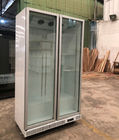 Refrigerador refrigerando da exposição do fã de vidro comercial vertical do congelador da porta para bebidas da cerveja