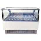 Congeladores altos do caso de mostra do gelado de Gelato do italiano de Effieciency com CE