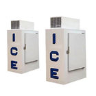 Único congelador vertical do armazenamento de gelo da porta, CE exterior do especialista das técnicas mercantís do gelo da parede fria