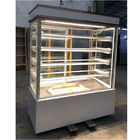 Mostra de vidro da padaria vertical, tipo refrigerando da prateleira do refrigerador 4 do refresco do fã