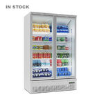 A porta de vidro do refrigerador comercial da bebida refrigerou o refrigerador da exposição da mostra