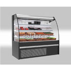 Refrigerador aberto ereto da exposição da bebida da cortina de ar da multi plataforma comercial