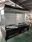 Refrigerador aberto ereto da exposição da bebida da cortina de ar da multi plataforma comercial
