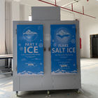 congelador exterior do armazenamento do saco de gelo seco do posto de gasolina