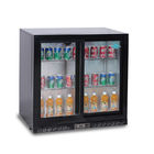 porta de vidro do dobro 220L sob o refrigerador traseiro contrário do refrigerador da cerveja da compra do refrigerador da barra