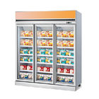 Mostra de vidro da porta do congelador ereto da eficiência elevada do refrigerador
