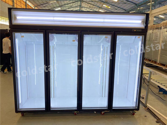 Refrigerador ereto comercial da exposição da bebida da energia do monstro do refrigerador da exposição da cerveja do congelador