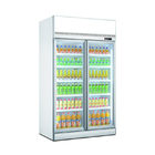 Congelador de refrigerador profissional da exposição da porta dobro do refrigerador da exposição