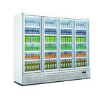 Equipamentos de refrigeração 1 do supermercado 2 3 refrigerador da bebida do refrigerador da exposição de 4 portas