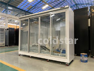 Mostra de congelação vertical comercial da porta do congelador de refrigerador da exposição do multi
