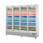 Vitrina refrigerada vertical da porta de vidro comercial para indicar o leite frio das bebidas