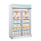 Congelador de vidro ereto da exposição do refrigerador do gelado da porta 1000L com CE