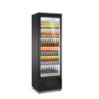 O refrigerador ereto comercial 2~8℃ da bebida automático degela o refrigerador de vidro da exposição das portas