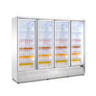 4 eretos comerciais refrigerador de vidro da exposição da bebida da porta para bebidas