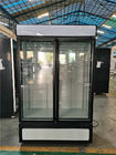 congelador vertical da exposição do refrigerador de vidro da porta 1000L para o supermercado