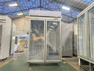 congelador ereto da mostra de vidro da exposição da porta 1000L com sistema de refrigeração do fã