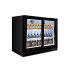 2 portas opõem o refrigerador mais fresco superior da exposição da cerveja do refrigerador da bebida sob o refrigerador traseiro da cerveja da barra