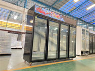 Equipamento de refrigeração do supermercado 1 refrigerador vertical do refrigerador da exposição de 2 3 4 portas