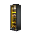 Refrigerador de vidro comercial da exposição do refrigerador da garrafa da porta para a bebida fria da cerveja