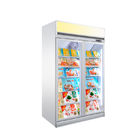 Congelador refrigerado ereto da mostra do supermercado R290