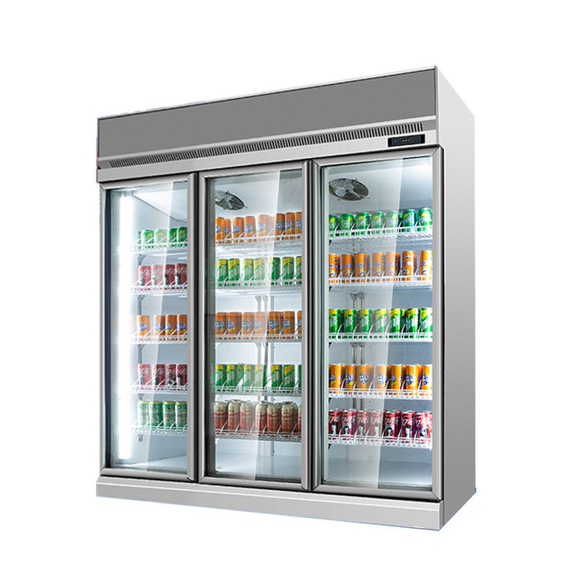 As bebidas indicam o refrigerador de vidro da garrafa de vidro da cerveja da porta do refrigerador do supermercado do refrigerador com o CE aprovado