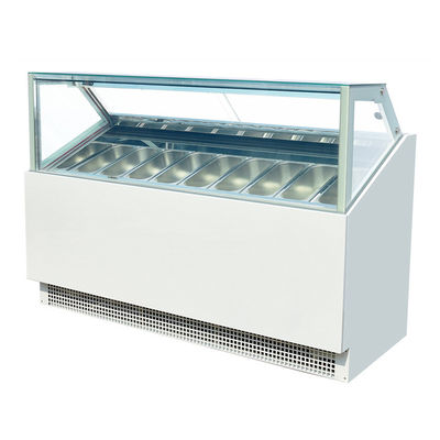 Congeladores altos do caso de mostra do gelado de Gelato do italiano de Effieciency com CE