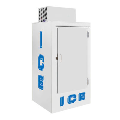 Congelador ensacado do armazenamento de gelo do gelo da porta especialista das técnicas mercantís exterior contínuo