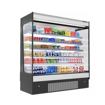 Suporte de exposição aberto do fruto do refrigerador da multi-plataforma do refrigerador do leite do supermercado para a venda
