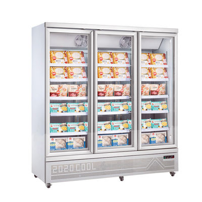 porta 220V de vidro vitrina ereta do refrigerador do congelador de 1000 litros com compressor de Donper