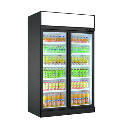 Os refrigeradores da exposição do supermercado dobram o refrigerador ereto da bebida da bebida do refrigerador de vidro da cerveja da porta