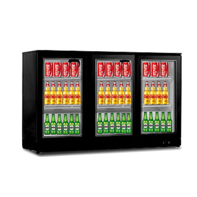 Refrigerador da bancada da exposição para a cerveja e a bebida